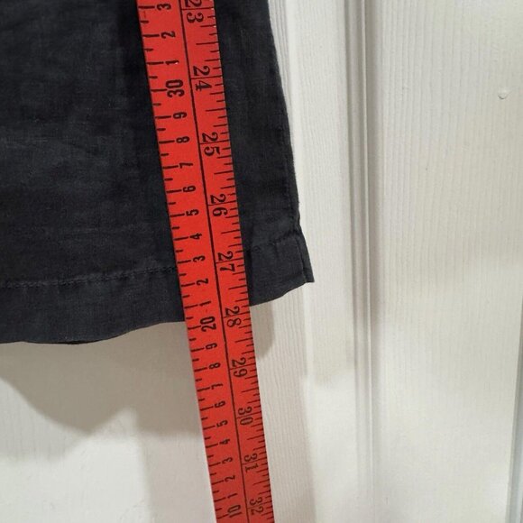 MICHAEL STARS BLACK WATER RESISTENT WOVEN LINEN TRENCH ZIP COAT SIZE S $278 - Picture 8 of 9